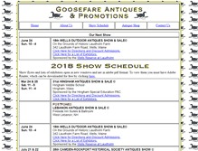 Tablet Screenshot of goosefareantiques.com